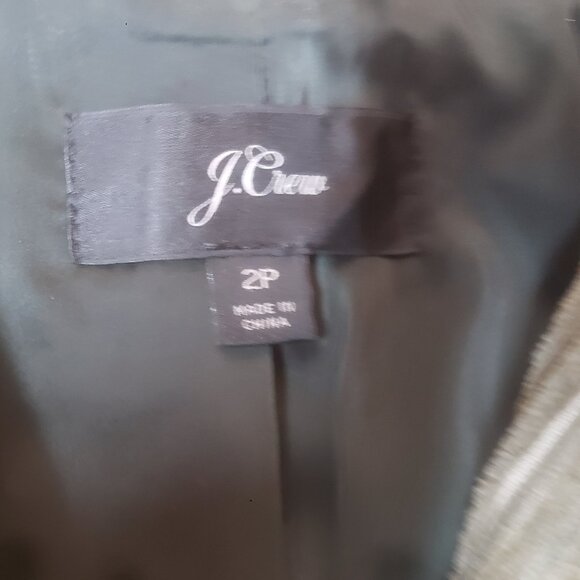 Petite J. Crew Olive Green Ribbed Corduroy Blazer, size 2P - Picture 9 of 12